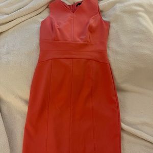 Coral cocktail dress
